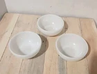 Vintage Fire-King Oven Ware 5" White Milk Glass Cereal Chili Soup Lot Of 3