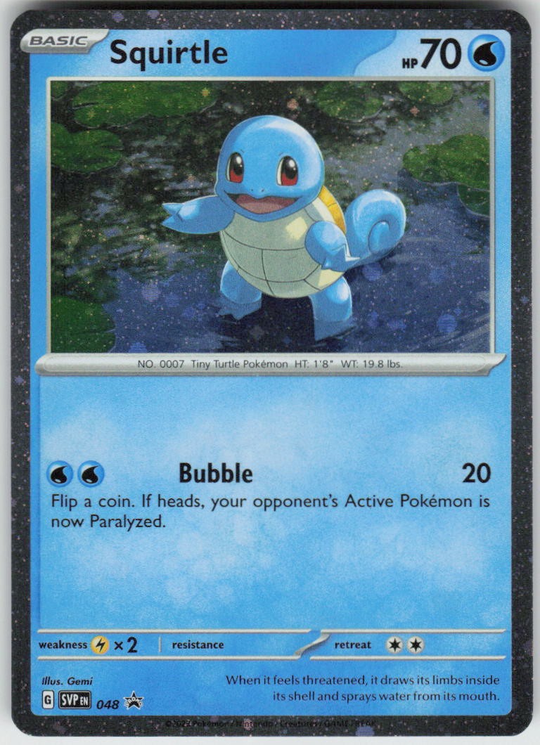Squirtle (Cosmos Holo) 048 Promo Scarlet & Violet Promo Pokemon Near Mint