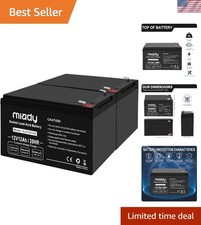 Reliable 12V 12Ah Rechargeable Battery Set - 2 x SLA/AGM for All Conditions