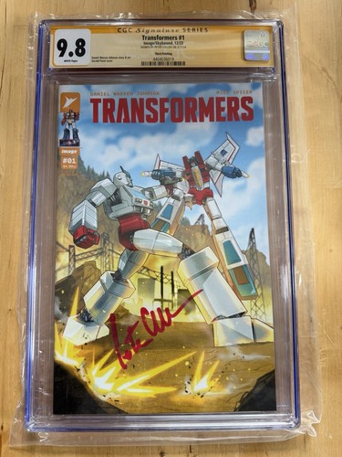 Transformers #1 CGC 9.8 SS Peter Cullen OPTIMUS PRIME Skybound  Second Print NM