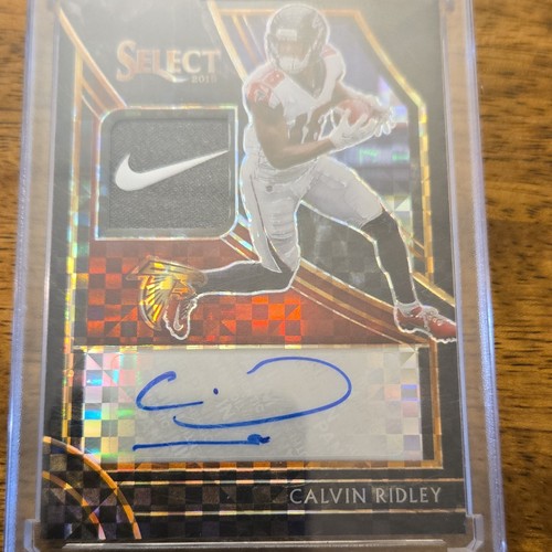 Panini 2019 Select Football Calvin Ridley Falcons Prizm Patch Auto 1/1 MP-CR