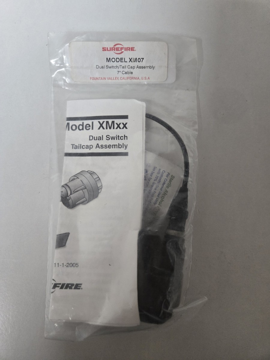 SUREFIRE XM07 リモートスイッチ 実物 SureFire XM07 Remote Dual Switch Tailcap Assembly for Weaponlights