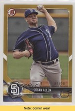 2018 Bowman Prospects Gold 2/50 Logan Allen #BP99 READ a2v