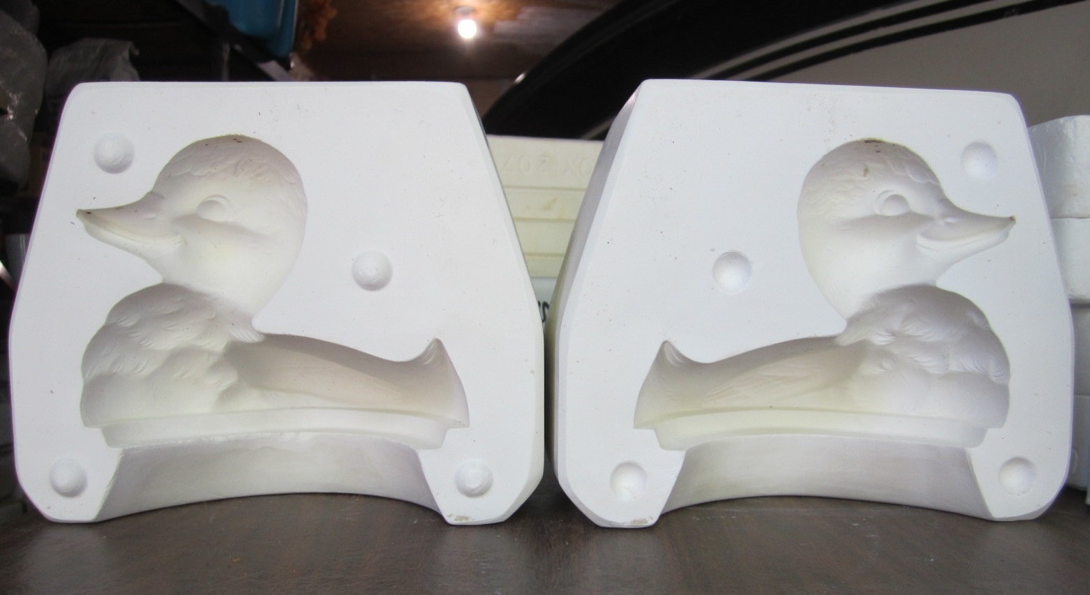 VINTAGE 1973 BYRON CERAMIC SLIP MOLD - BH898B DUCK BOX