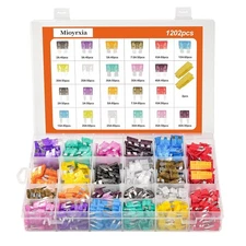 1200PCS Car Fuses Assortment Kit, 520PCS Standard Fuse Kit + 680PCS Mini Fuses +