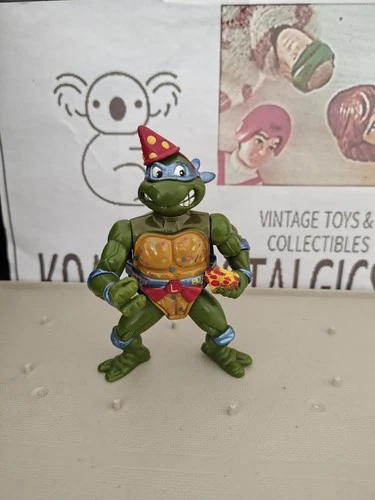 Vintage TMNT Ninja Turtles Figure Party Reptile Leo 1992
