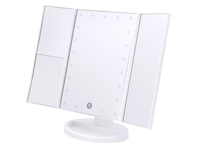 CIEN Beauty Kosmetikspiegel LED klappbar »CKLK 6 A3« (Weiß) - B-Ware neuwertig