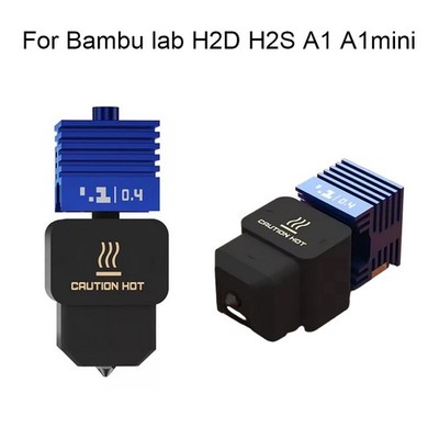 Hotend Kit 0.4mm Hard Steel Nozzle For Bambu lab H2D H2S A1 A1mini 3D Printer