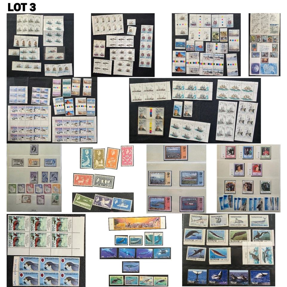 Huge Polar & Worldwide Stamp Collection MNH – 9 Lots – 3,200+ STAMPS LISTED - Image 3 of 4