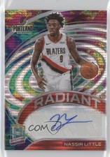 2020-21 Spectra Radiant Signatures Celestial Prizm 10/35 Nassir Little Auto 07mp