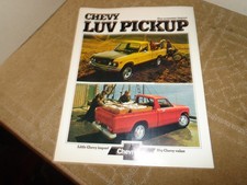 VTG NOS 1973 CHEVY LUV PICKUP DEALER SALES BROCHURE ALL MODELS