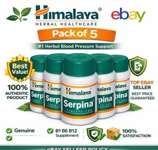Himalaya Serpina Tablets 100 Tabs x5 Herbal Cardiovascular Wellness free ship