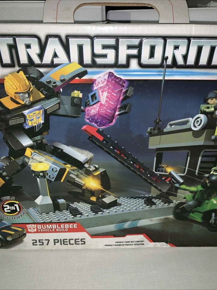 Transformers Kre-O Stealth Bumblebee 98814 w Checkpoint and 5 Kreons SEALED - Image 3 of 4