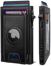 Airtag Wallet for Men, Slim Pop Up Credit Card Holder RFID Blocking Mens Mini...