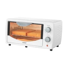  Countertop Oven, Small Toaster Oven Combo 4 slice, Mini Oven for 4 Slice White