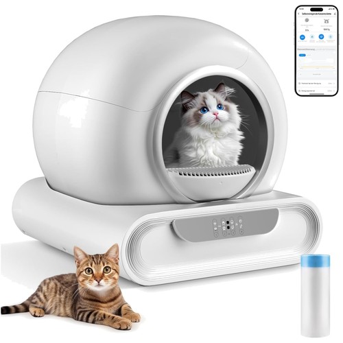 Katzenklo selbstreinigend XXL 65L Katzentoilette automatische
