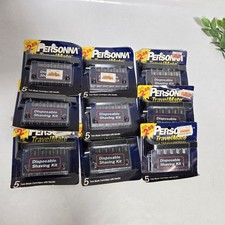 9 NEW Personna Disposable Shaving Kits 5 Twin Blade Cartridges Handle Razor 45 3.89 per gallon