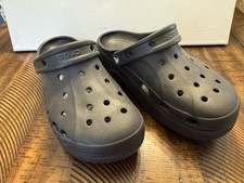 Crocs Unisex Baya Platform Clog Sandals Black Women's Size 8 Classic Comfort