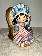 Vintage 1976 Fred Roberts Co. Betsy Ross Rocking Music Box 