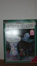 PLAID FOLK ART ONE STROKE PAINTING BOOK - OUTDOOR DELIGHTS by DONNA DEWBERRY