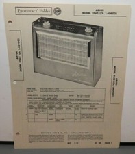 SAMS PHOTOFACT SERVICE MANUAL 348-1 ARVIN RADIO MODEL 9562 1.40900