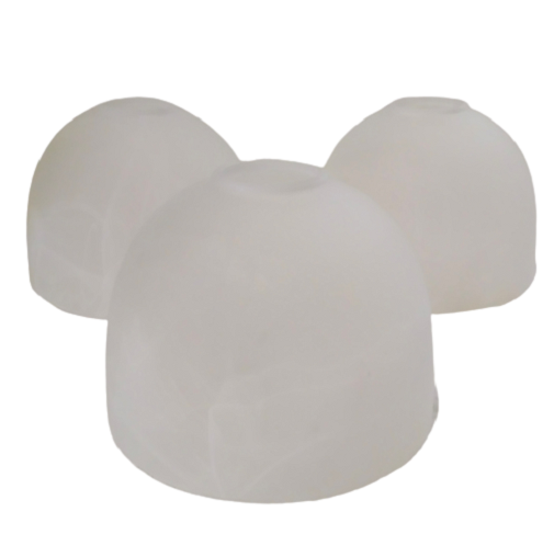 3 Pack Alabaster Glass Lamp Shade Replacement for Ceiling Fan Light Fixture