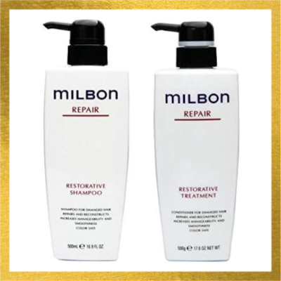 Milbon Repair Restorative Shampoo and Treatment 500 ml Improves