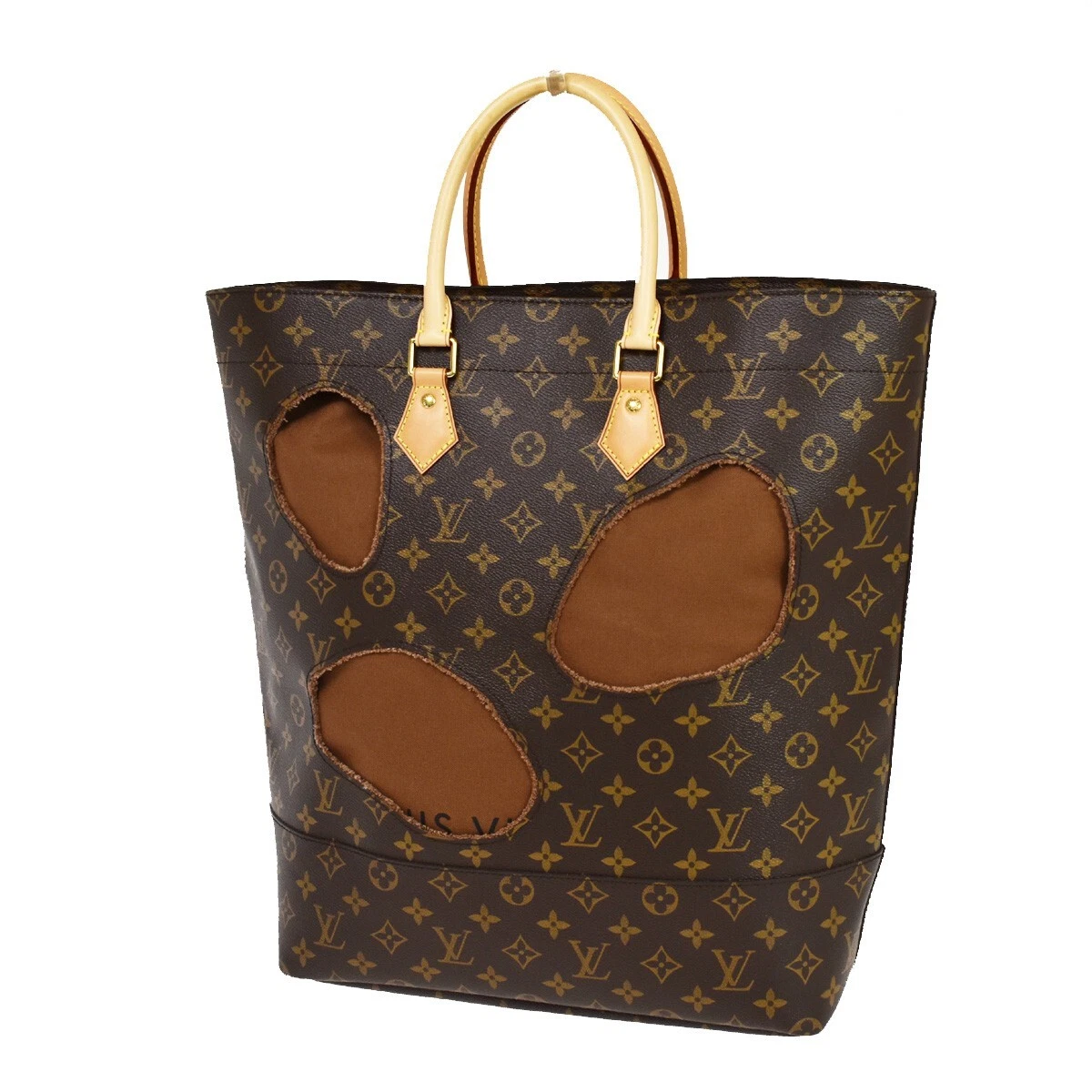 PVC - Hand - Saint - Bag - Louis - Leather - brown print monogram