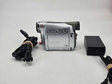 Canon ZR100 400x Digital Zoom Mini DV Digital Camcorder With Charger NO Battery