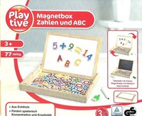 Playtive Magnetbox Zahlen Und Abc 77 Teilig Aus Echtholz Ab 3 Jahren - Neu & Ovp