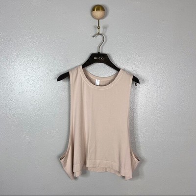 By Avocado Women S Athletic Cream Go To Crop Tank Top Size Large Ebay
