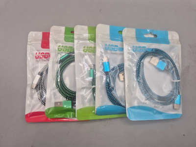 5X Ladekabel USB Typ C 1m Datenkabel für Samsung Huawei Handy Schnellladekabel
