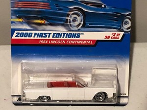 hot wheels 2000 first edition 1964 lincoln continental