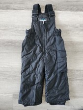 Rawik Toddler Boy Snow Bib Pants Zip Up 8029A XS 3T Black Adjustable Strap