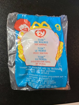 2000  Tusk The Walrus  Ty Teenie Beanie Baby McDonald s Toy Animal
