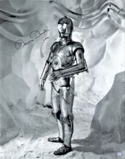 Anthony Daniels MASSIVE Star Wars Autographed Signed Poster AMCo COA 28145