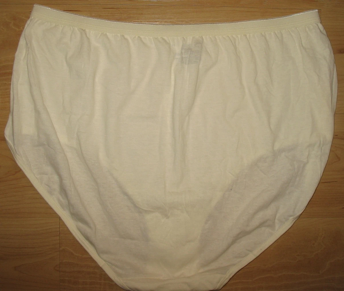 JMS - JUST MY SIZE - NEW - WHITE - SIZE 11 -100% COTTON PANTY BRIEF 8  SIDES