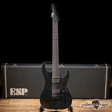 ESP LTD AW-7B Alex Wade Signature Baritone w/ Case – Open Grain Black Satin