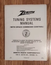 Zenith Tuning Systems Manual / Schematic with space command control - color tv