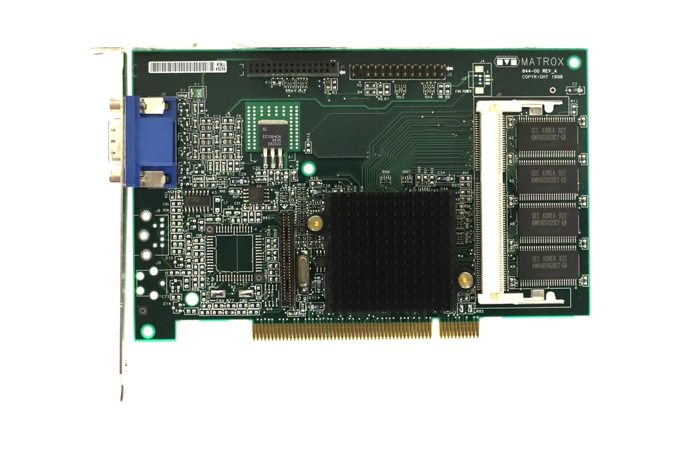 Matrox G2+ 844-00 REV.A PCI Graphics Card P/N: G2+/MILP/8D/IBM Tested Working - Image 2 of 4