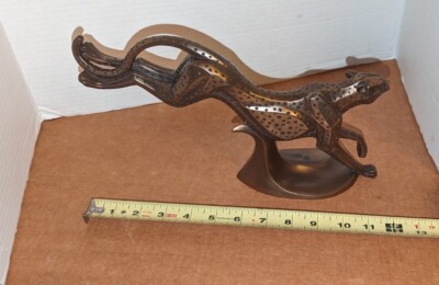 Original Signed ZAWADI AFRICAN COLLECTON Bronze Sculpture, Running