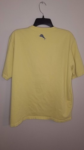 Tommy Bahama Stand Up Paddle Board Yellow RelaxTshirt Mens Large - Picture 4 of 4