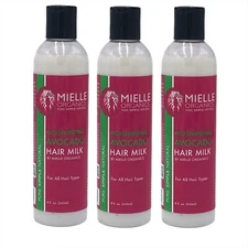 3 Pack Mielle Organics Moisturizing Avocado Hair Milk 8 oz for All Hair Types 