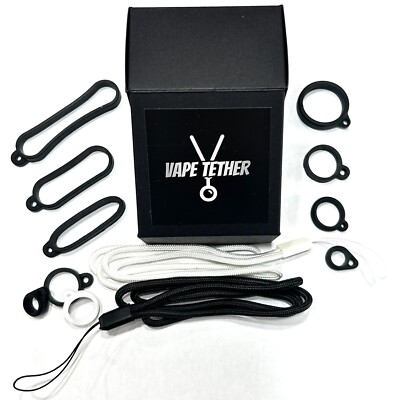 Anti-Lost Theft Utility Strap Lanyard- Universal Small Device Tether  Set-White