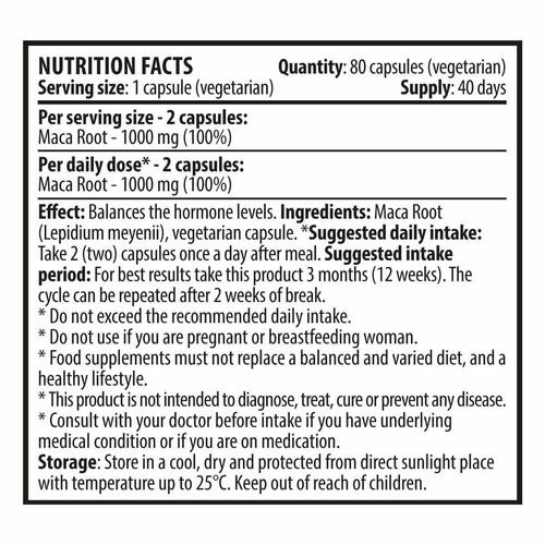 Maca root Extract High Potency Libido Sexual Health Super Food 80 capsules - Picture 12 of 12