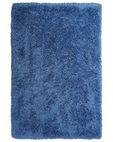 Eleganter Blauer Teppich Aus Polyester Hochflor 140 X 200 Cm Cide