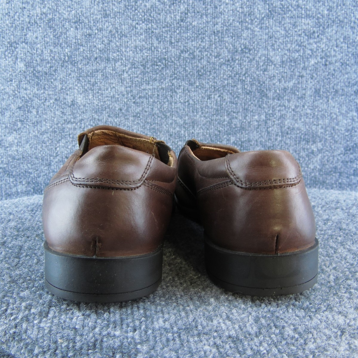 Imac Men Loafer Shoes Brown Leather Slip On Size 42 Medium  display picture 2