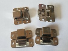 Lot of 4 New Box Latch, Chrome Spring Action, 1-5/16" by 1-1/8", Plated Steel