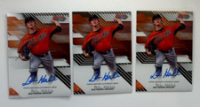 D.L. HALL AUTO LOT OF 3 2017 BOWMAN'S BEST BALTIMORE ORIOLES