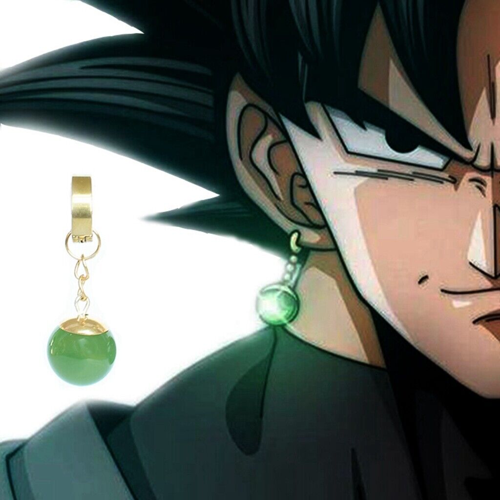 Anime Black Son Goku Zamasu Earrings Takerlama Super Vegetto Potara  Earrings for Women Men Jewelry Gifts